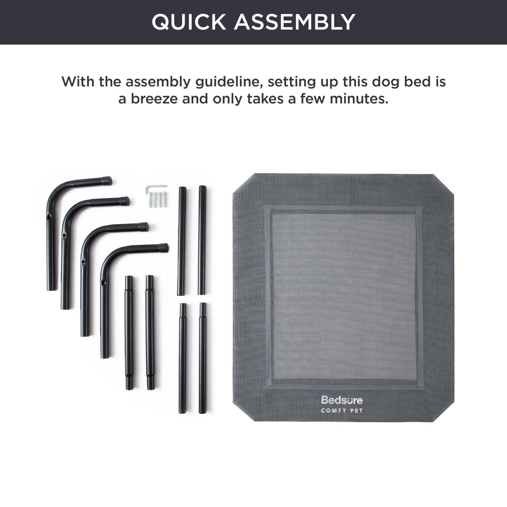 Bedsure breathable mesh frame supports even weight distribution and comfort
