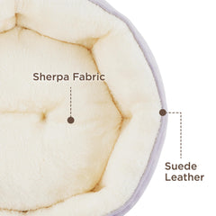 Bedsure pet bed with non-slip bottom stays steady on floors.