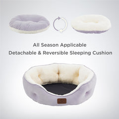 Bedsure dog bed with removable cushion pillow for easy cleaning.
