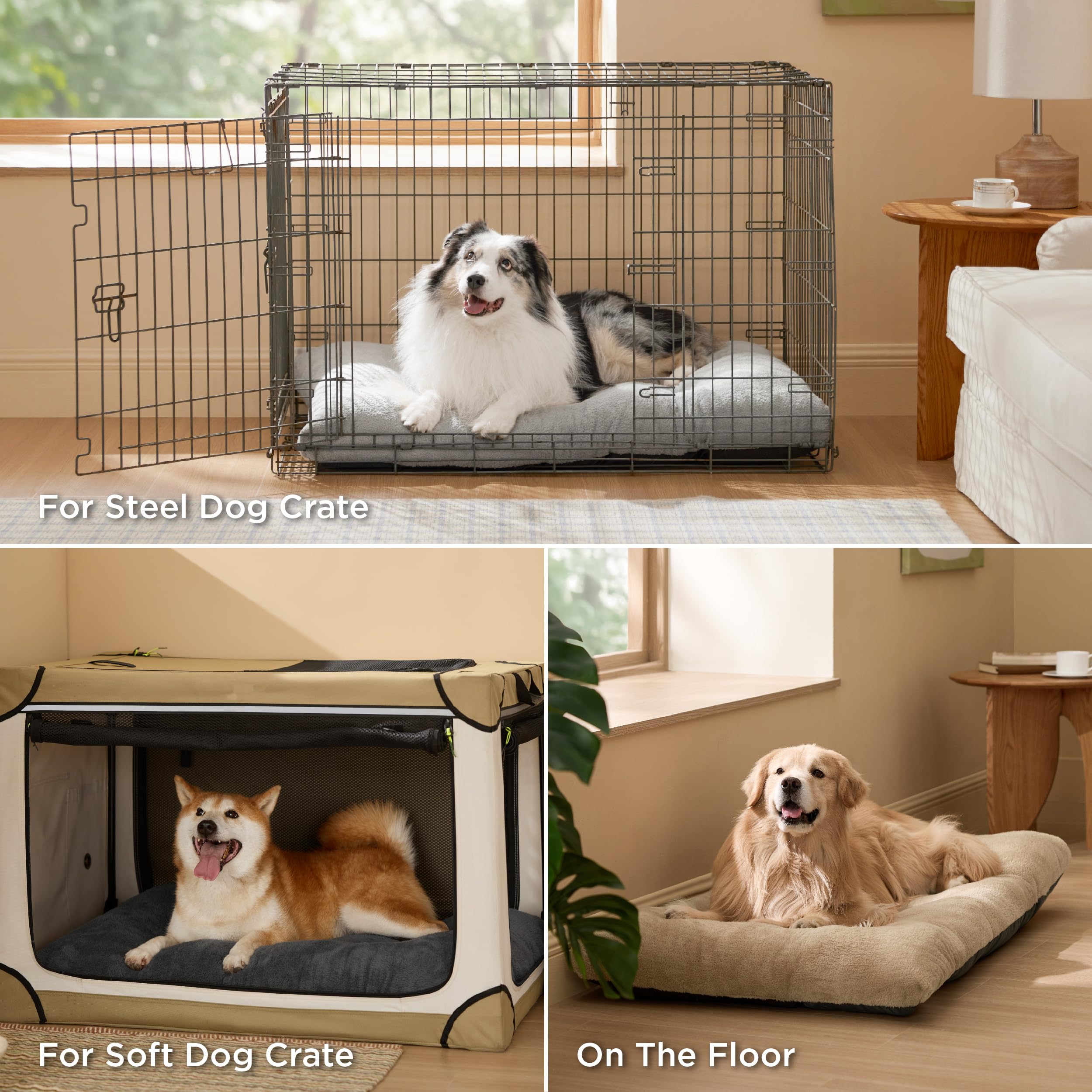 Bedsure plush cotton-polyfill filling gives soft support.