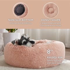 Bedsure plush faux fur outer adds warmth and comfort.