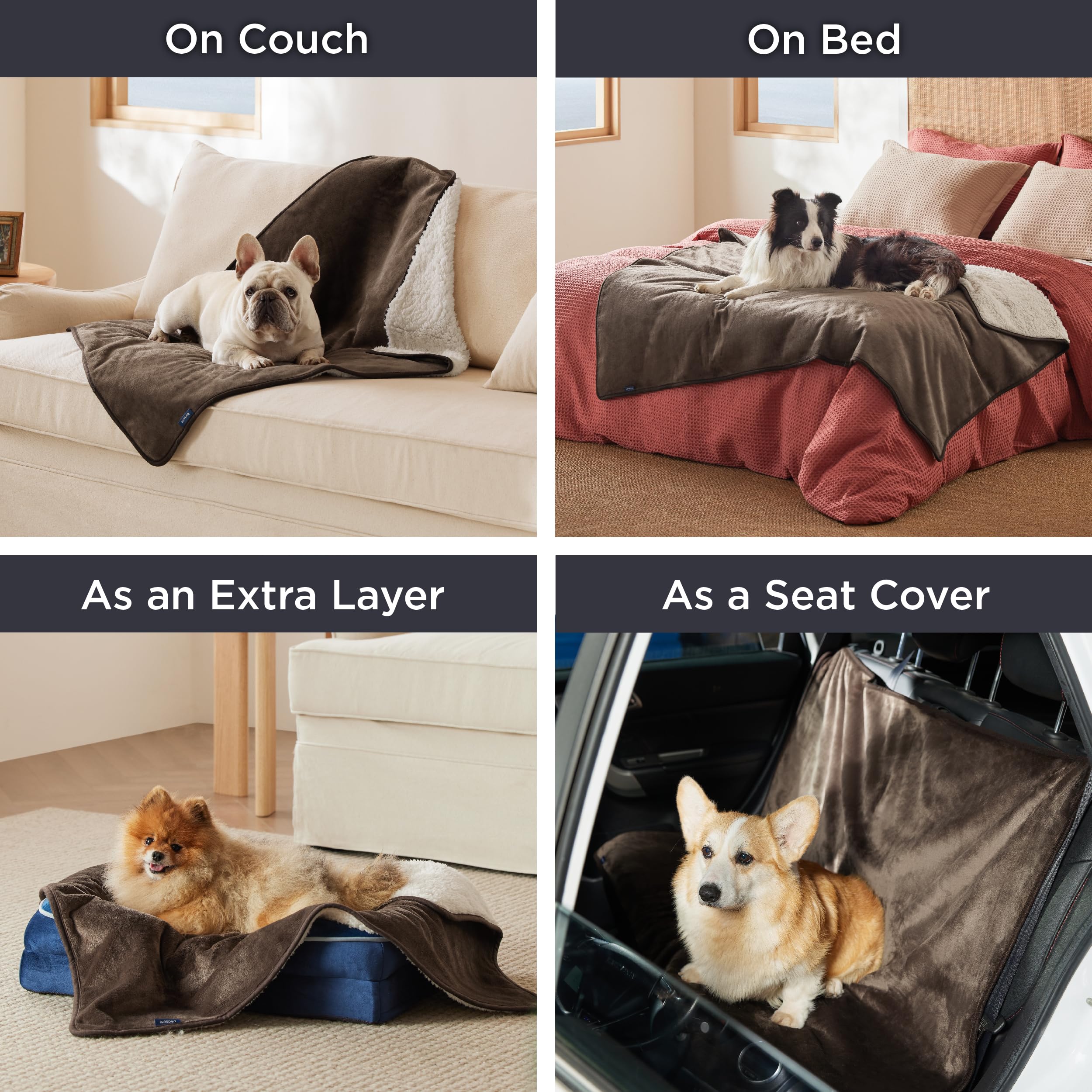 Bedsure portable travel blanket ready for trips or hotel stays.