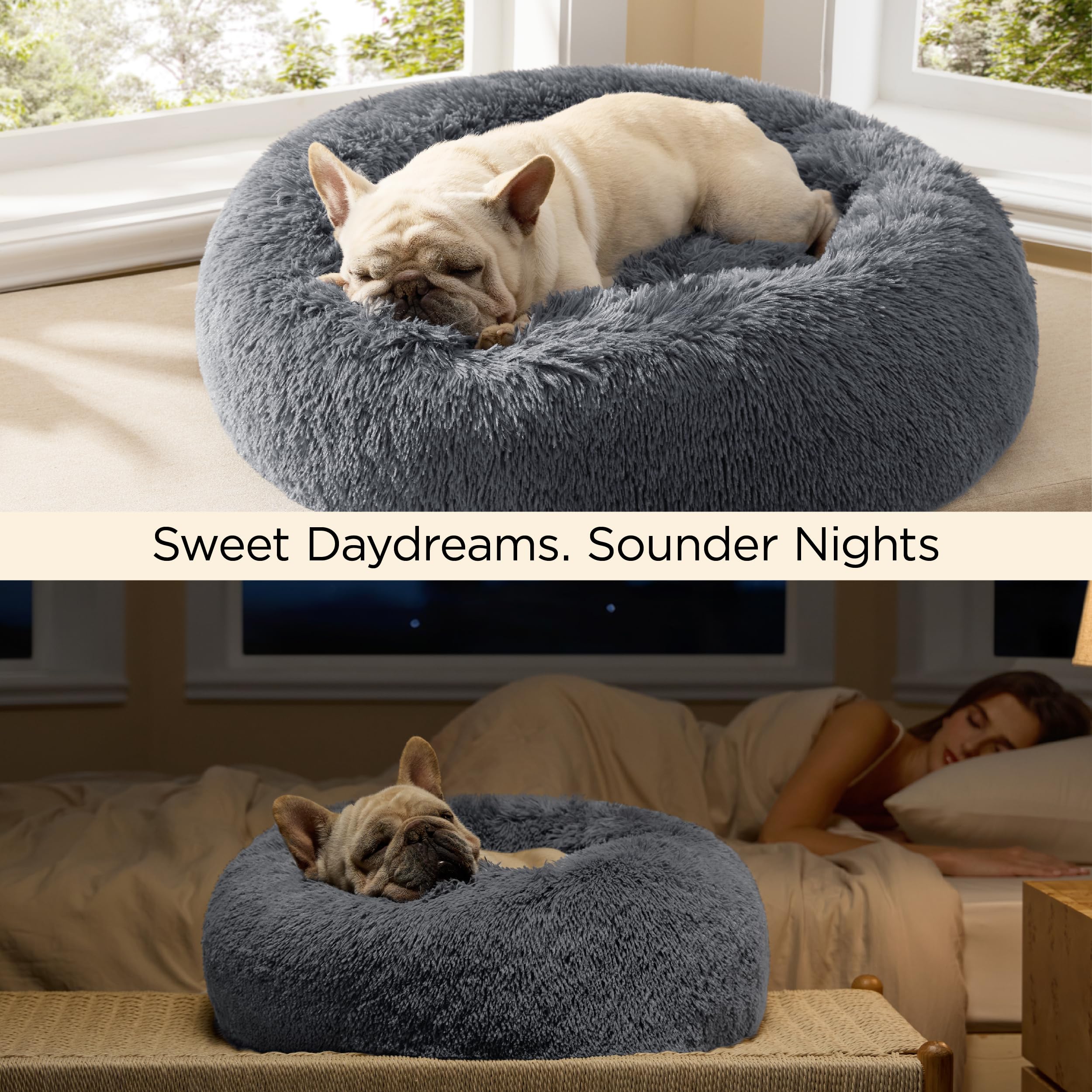 Bedsure raised edge head support gives pets a comforting place to rest.