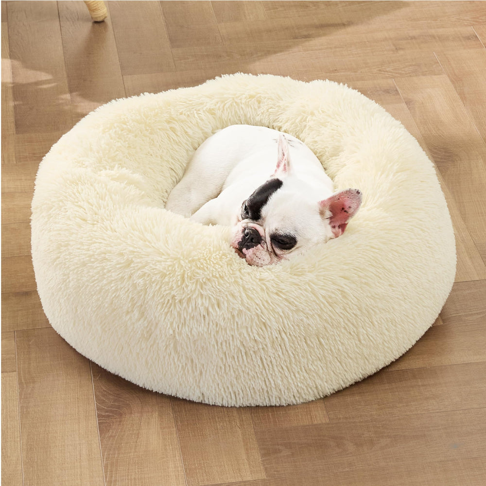 Bedsure raised rim supports head and neck for comfortable lounging.