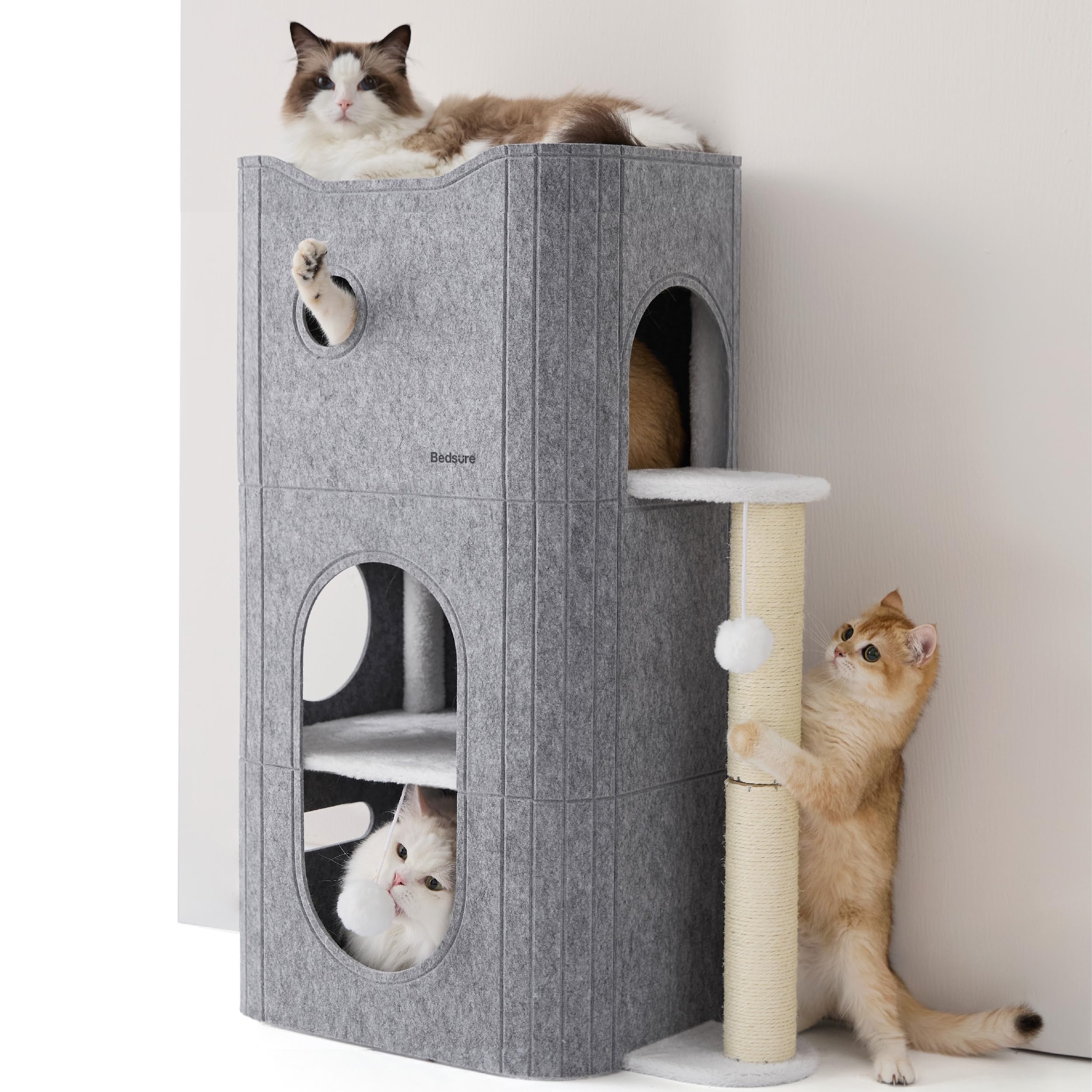 Bedsure reinforced wooden support for sturdy, long-lasting use