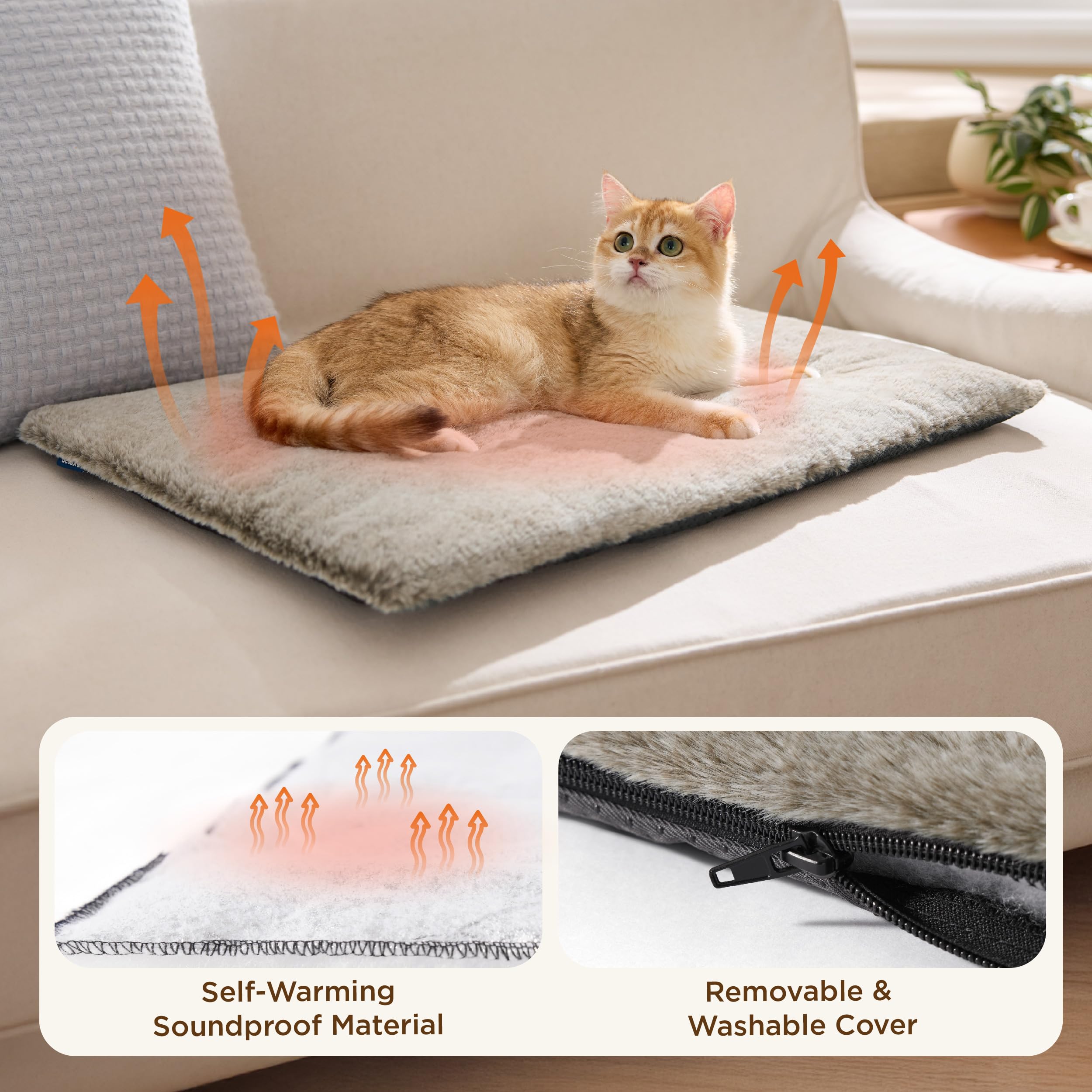 Bedsure removable washable cover supports easy cleaning