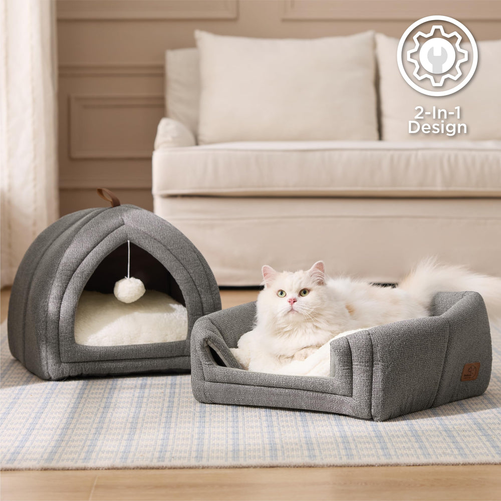 Bedsure removable washable cushion gray keeps the space clean and fresh.