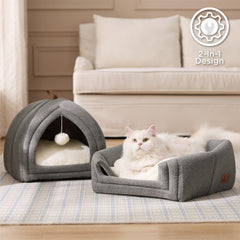 Bedsure removable washable cushion gray keeps the space clean and fresh.