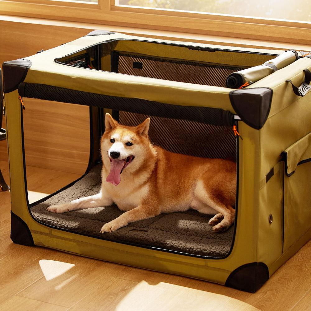 Bedsure seven-size mat adapts from S to XXL for all breeds.