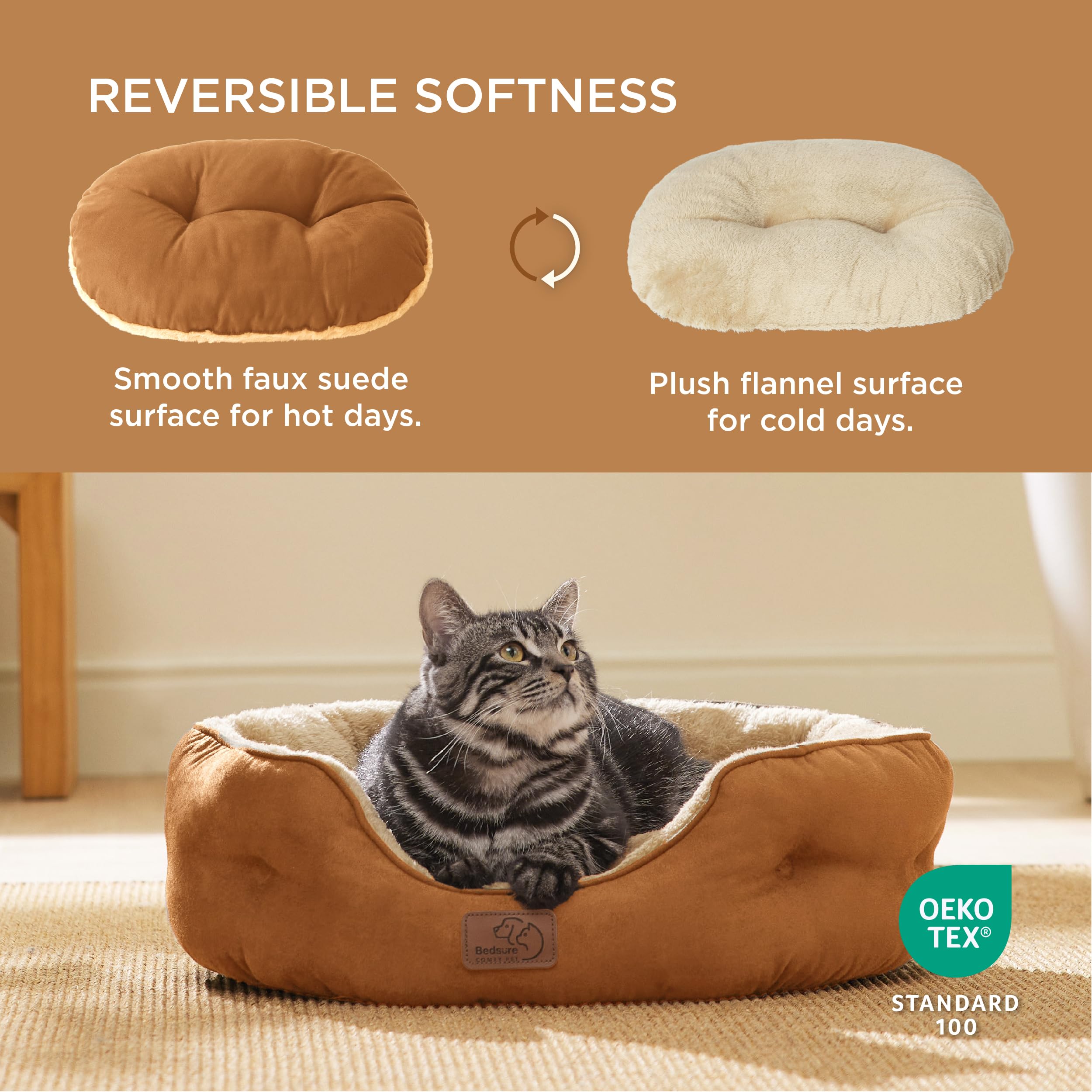 Bedsure sherpa plush fabric close-up highlights plush softness for restful naps.