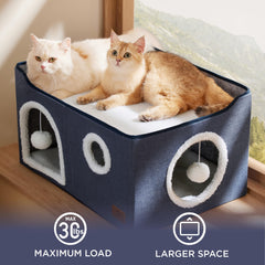 Bedsure cat house sisal scratching board for natural pawing and exercise