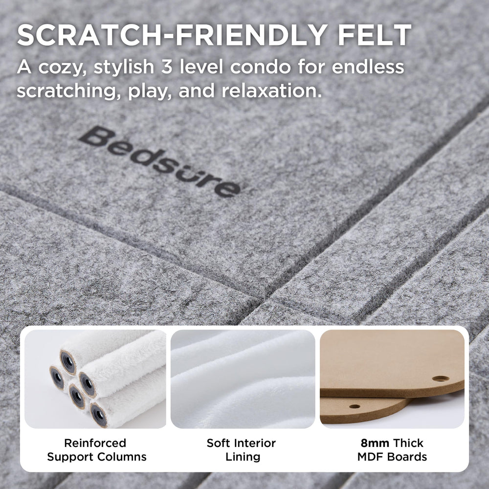 Bedsure sisal scratching post protects furniture and satisfies claws