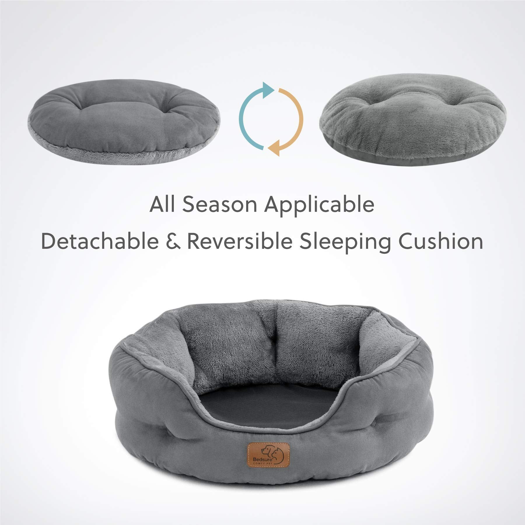 Bedsure slip-resistant bottom helps keep the bed in place.