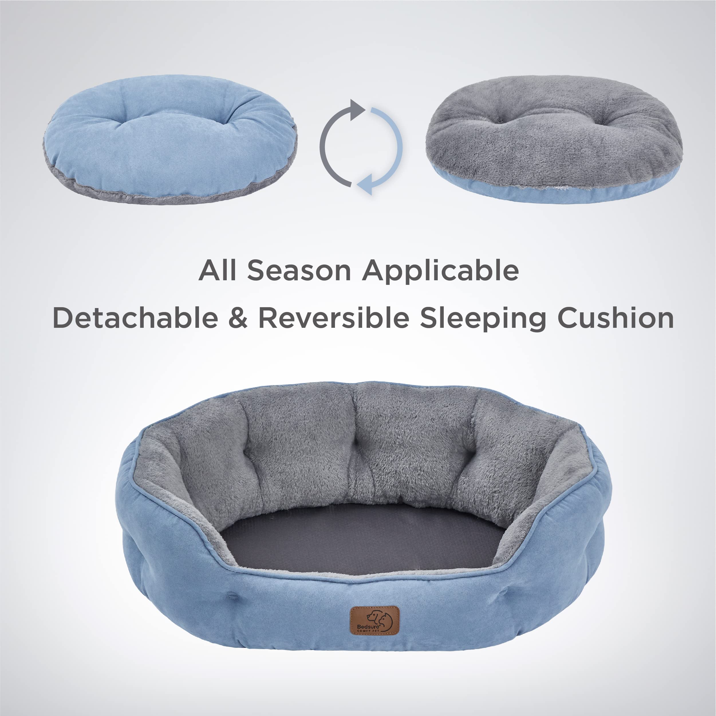 Bedsure non-slip bottom keeps the bed stable on indoor floors.