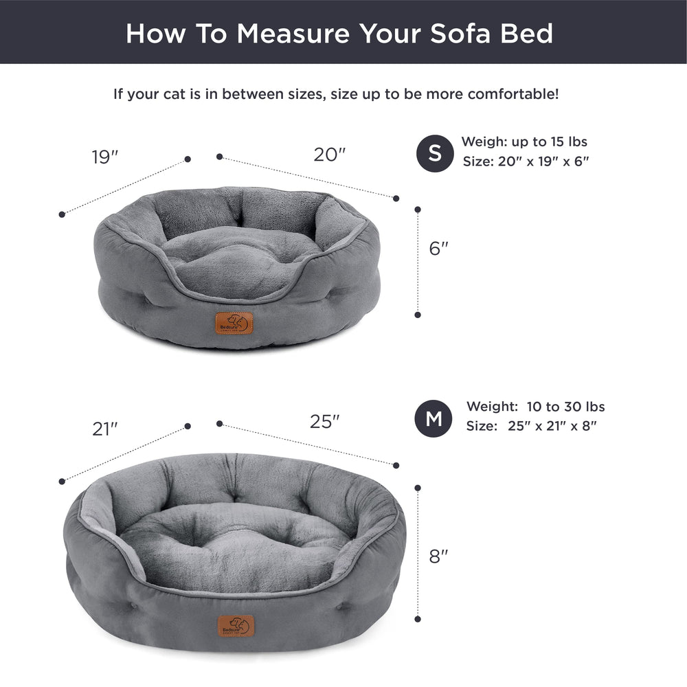 Bedsure round pet bed for small pets, ideal for everyday lounging.