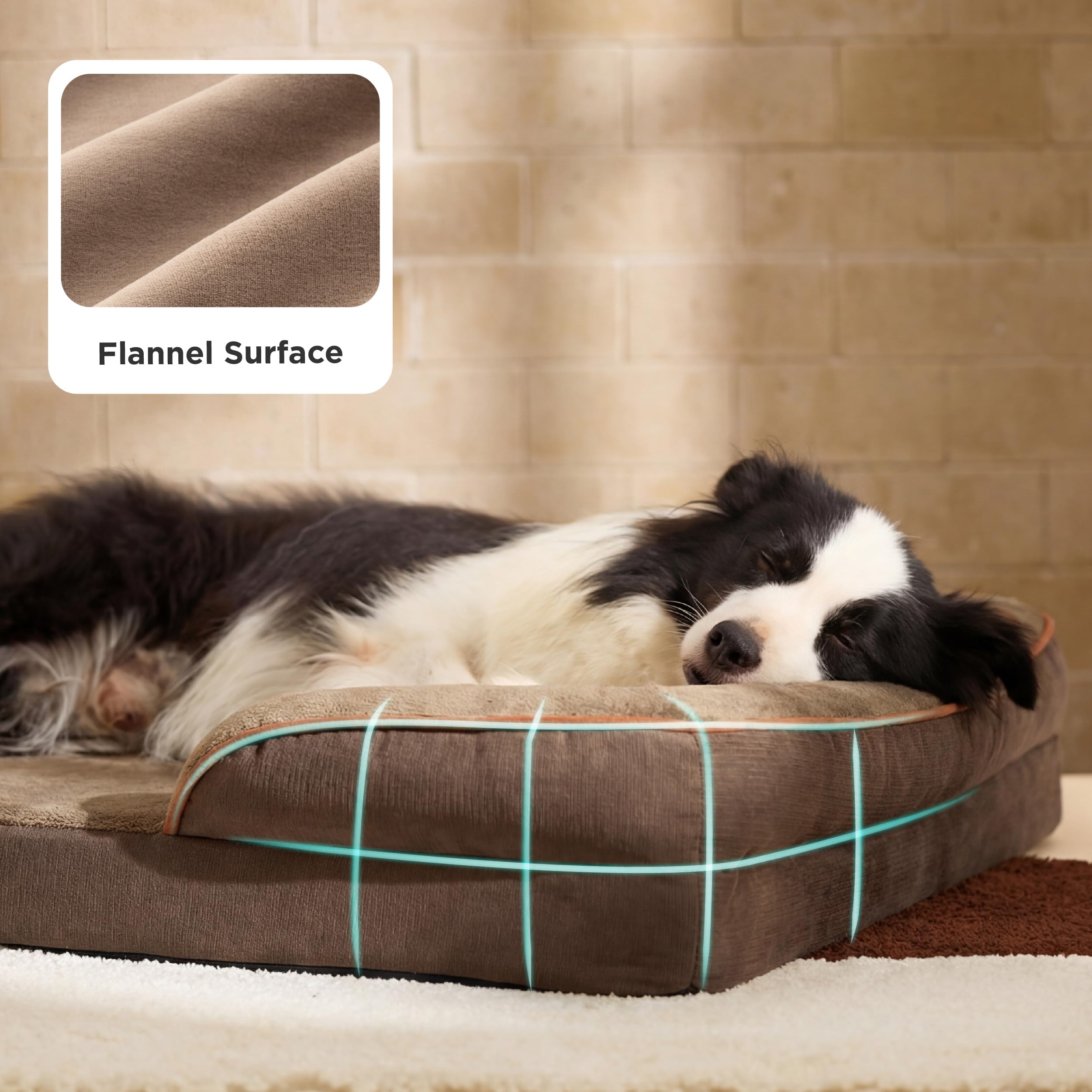Bedsure velvety flannel fabric adds soft, lounge-worthy comfort.