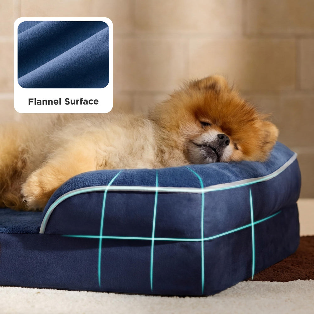 Bedsure soft flannel fabric dog bed offers cozy surface for pets