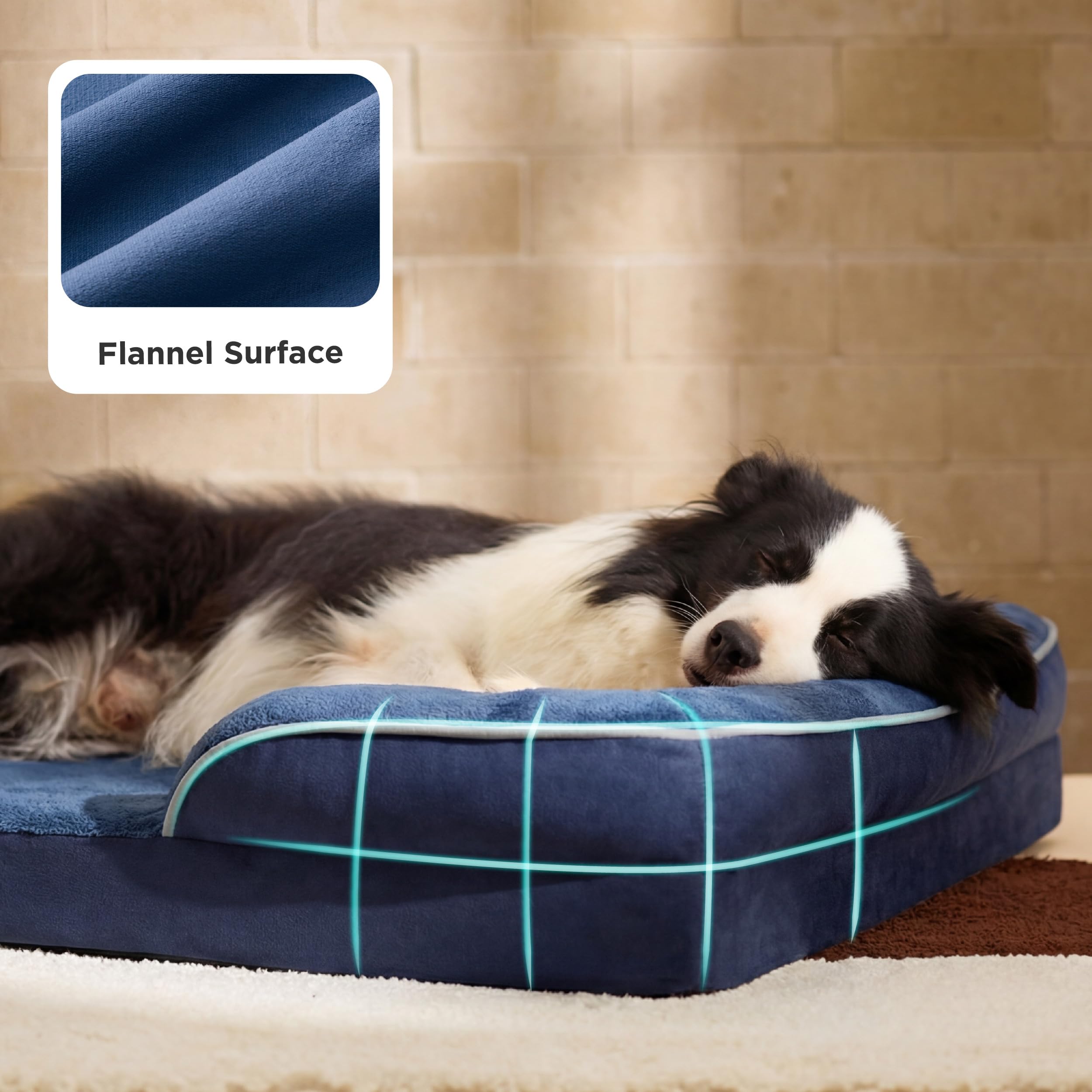 Bedsure bed interior with velvety soft flannel for cozy naps.