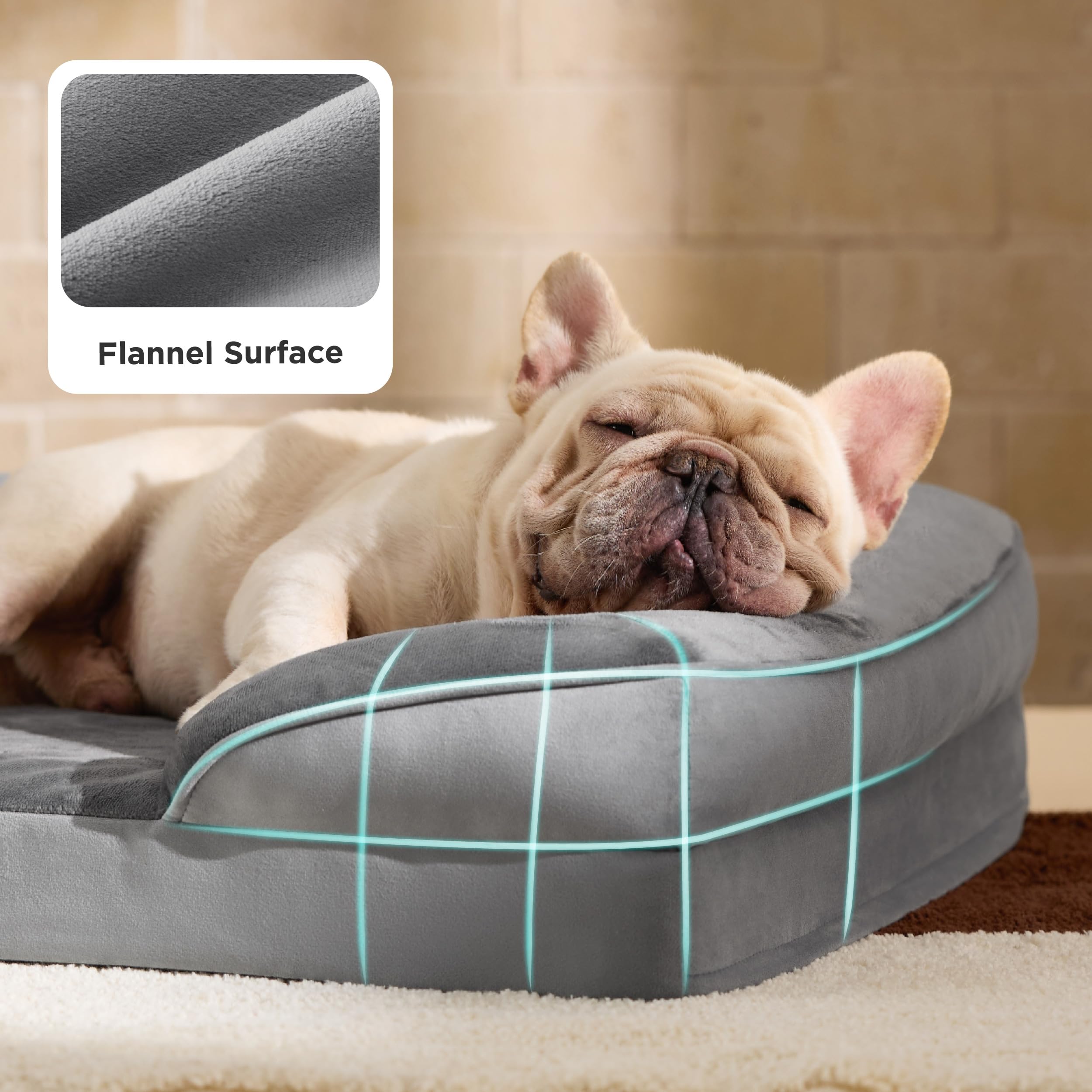 Bedsure soft flannel fabric delivers velvety comfort.