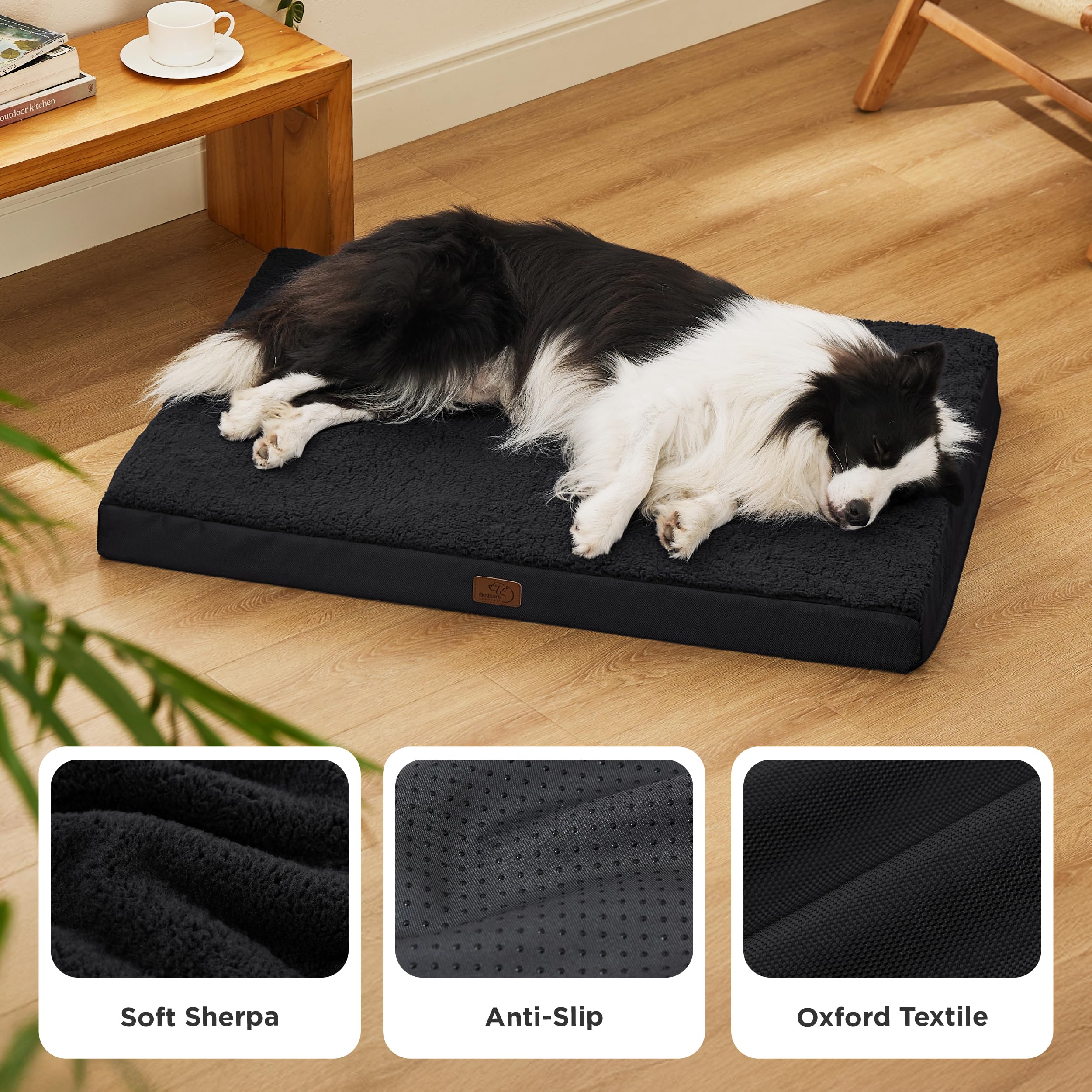 Bedsure sherpa fabric bed provides cozy, skin-friendly softness.