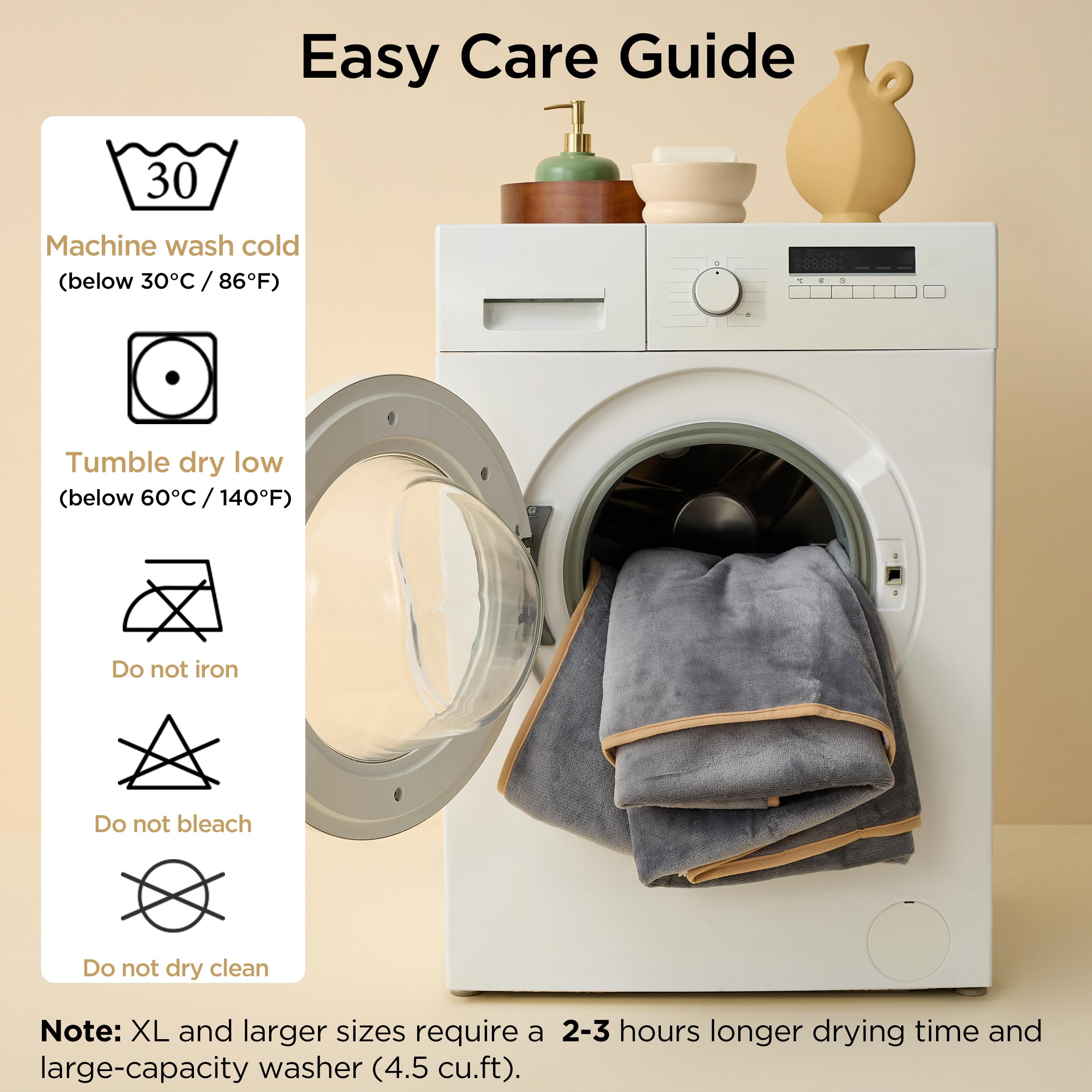 Bedsure blue blanket demonstrates stain and spill protection