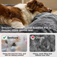 Bedsure SupportMax anti-slip bottom keeps the bed in place on slick floors.