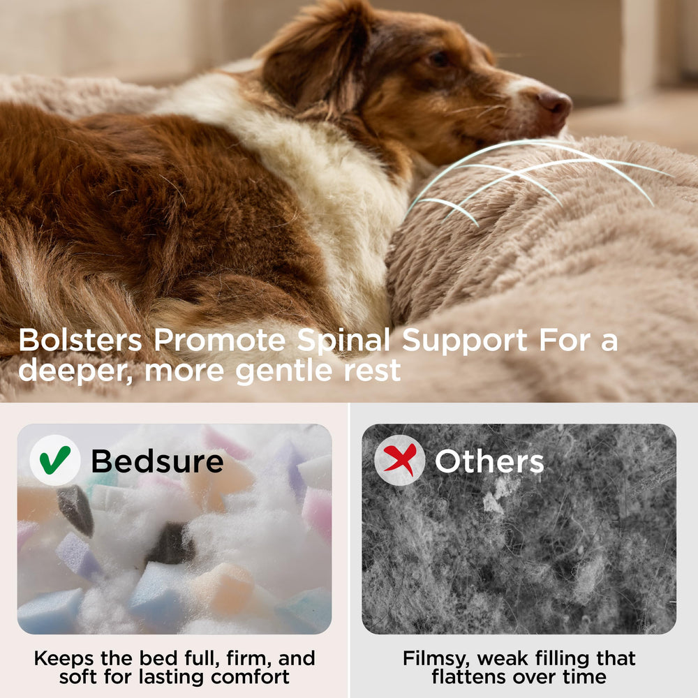 Bedsure SupportMax washable cover, easy removal for quick cleaning and fresh bedding.