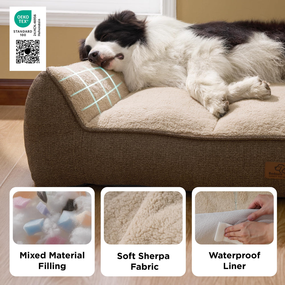 Bedsure SupportMax XL waterproof cover protects foam from spills.