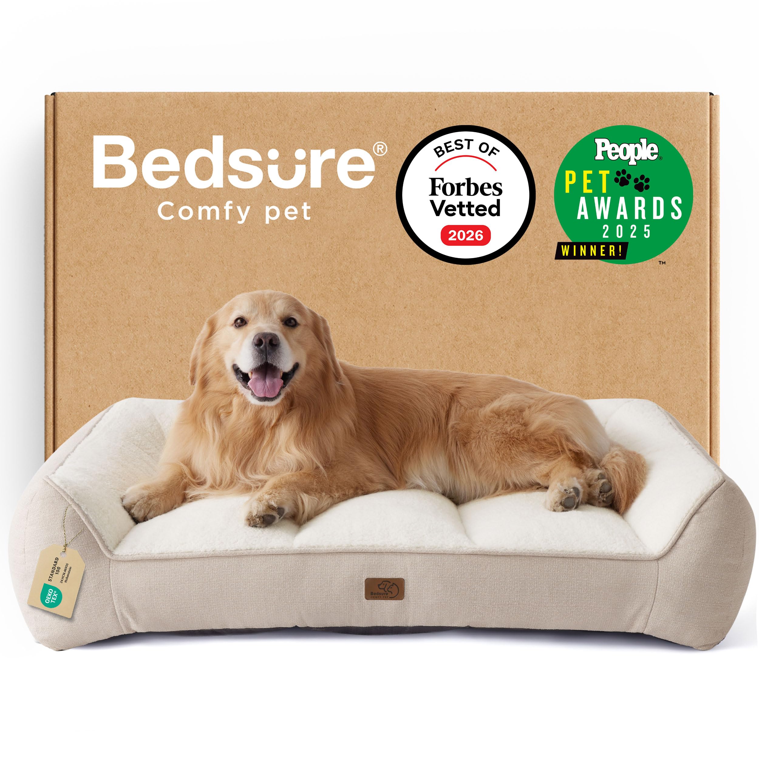 Bedsure SupportMax XL Plus orthopedic dog bed overview with generous support for large dogs.