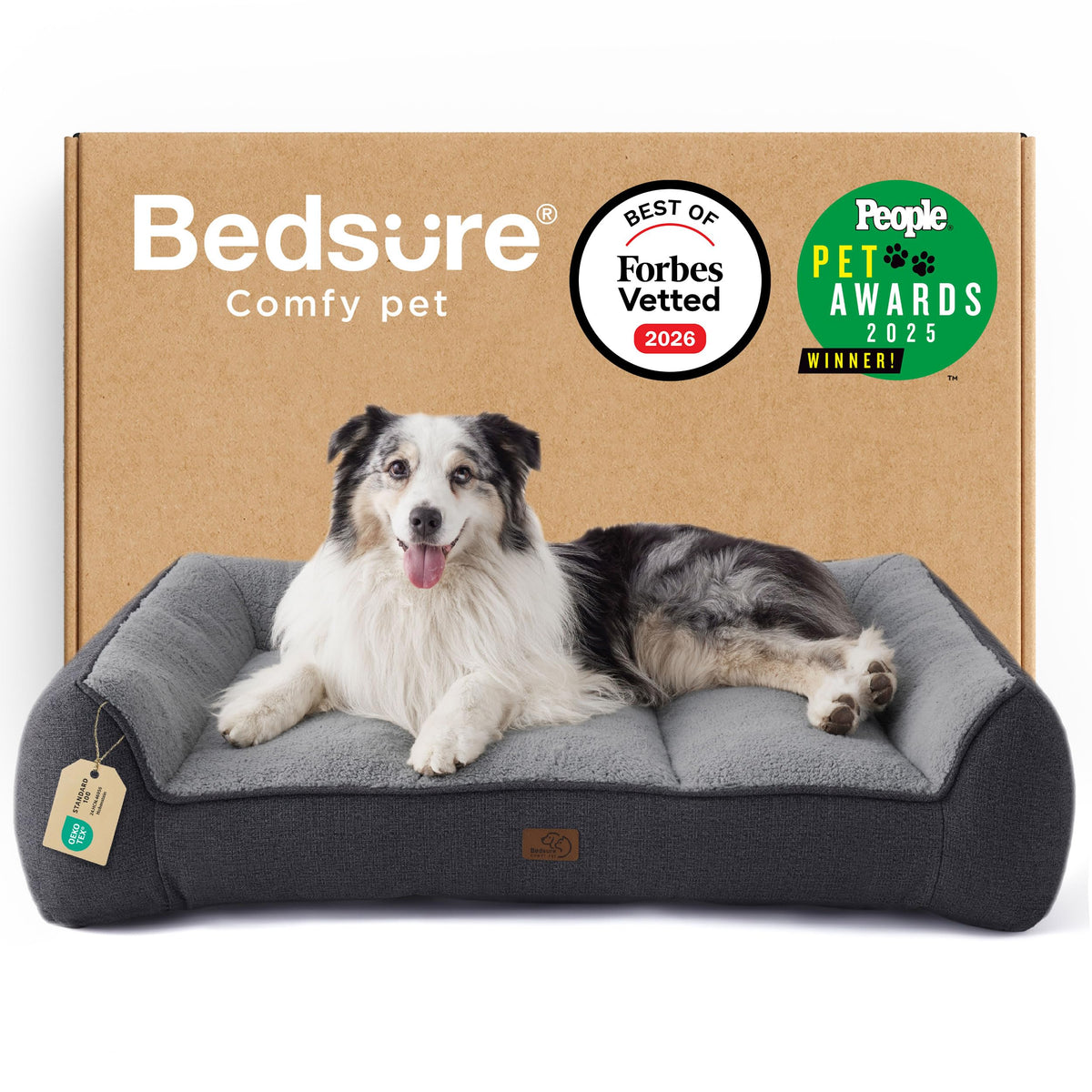 Bedsure SupportMax XL close-up of the thick base providing joint support and comfort.