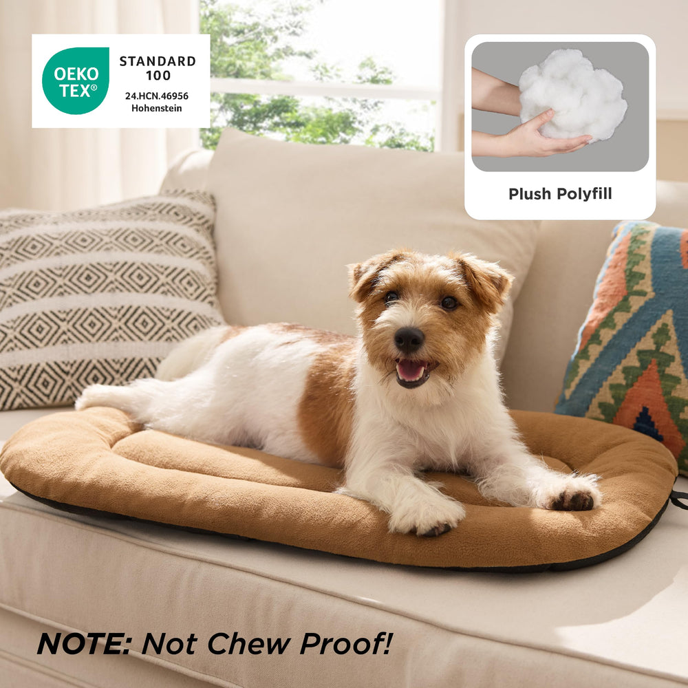 Bedsure ultra-soft fleece mat cushions your dog gently
