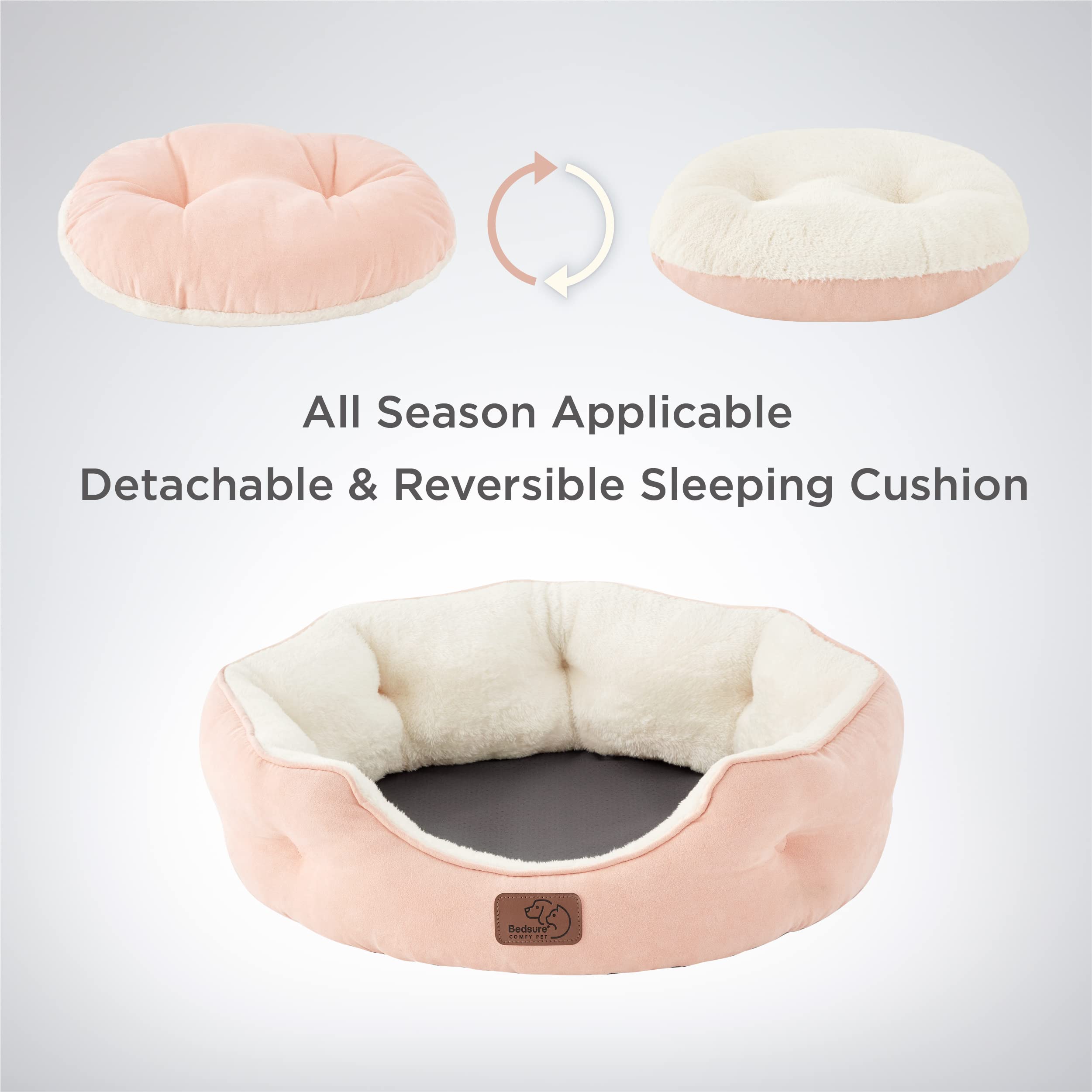 Bedsure ultra-soft polyester filling provides cushioned support and comfort.