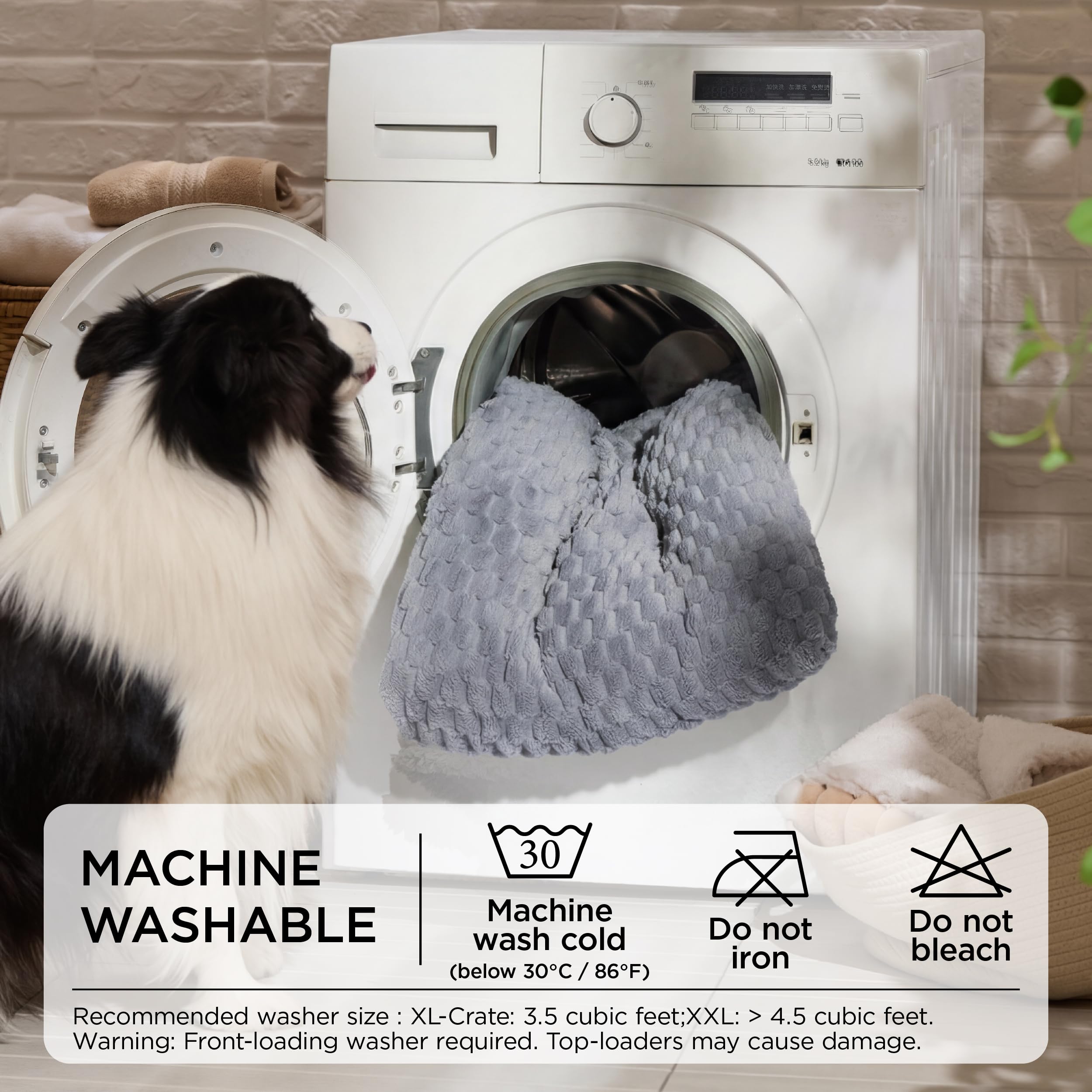 Bedsure versatile dog bed suitable for car trips and home use