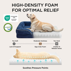 Bedsure dog bed with removable washable cover for easy cleaning.