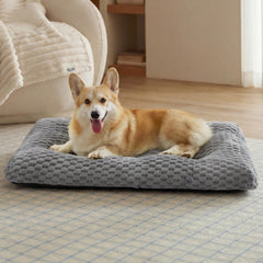 Bedsure large grey crate bed offers plush comfort for crate time