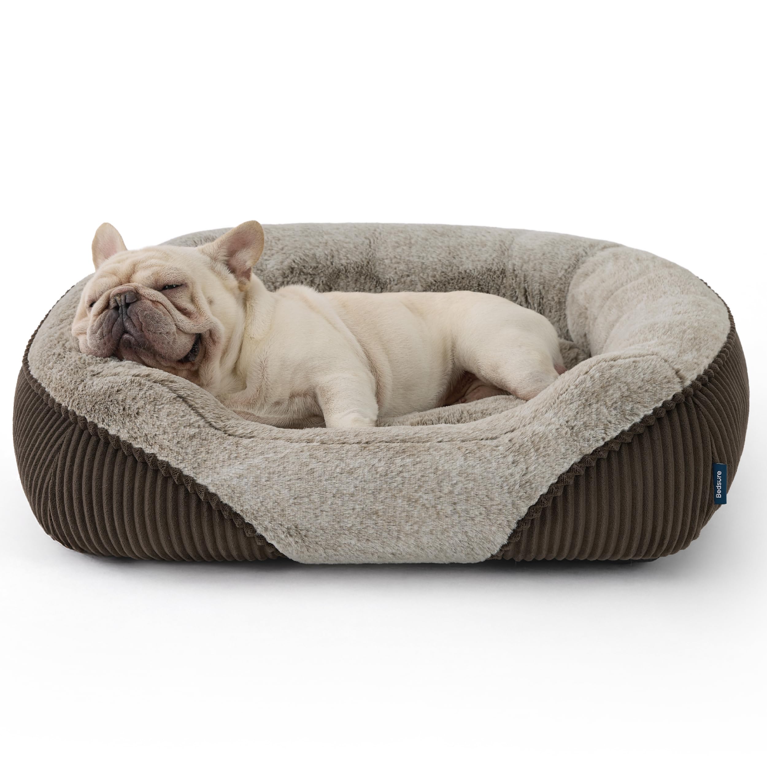 Bedsure medium bed fits dogs up to 35 lbs for versatile use.