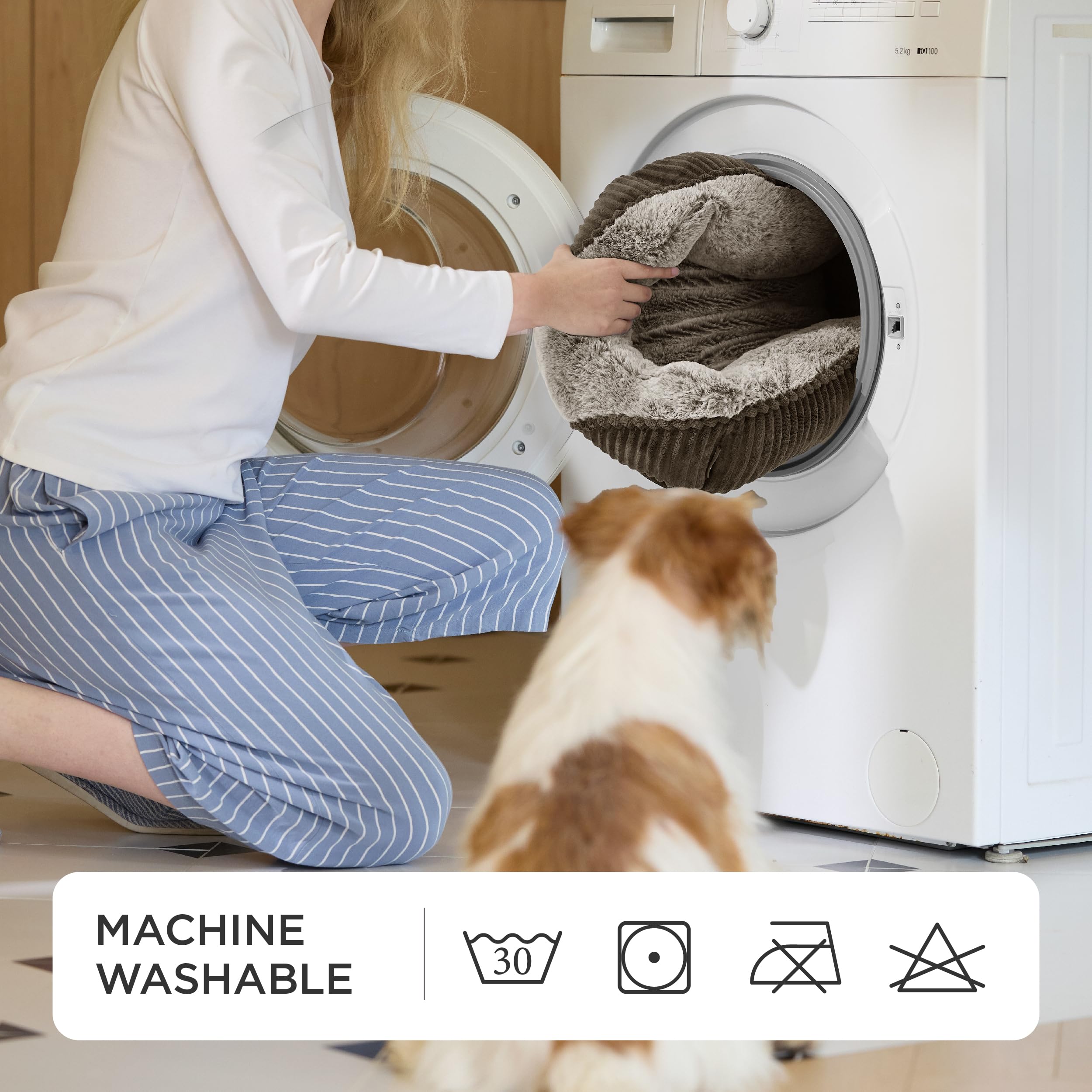 Bedsure washable cover easy to refresh after daily messes.