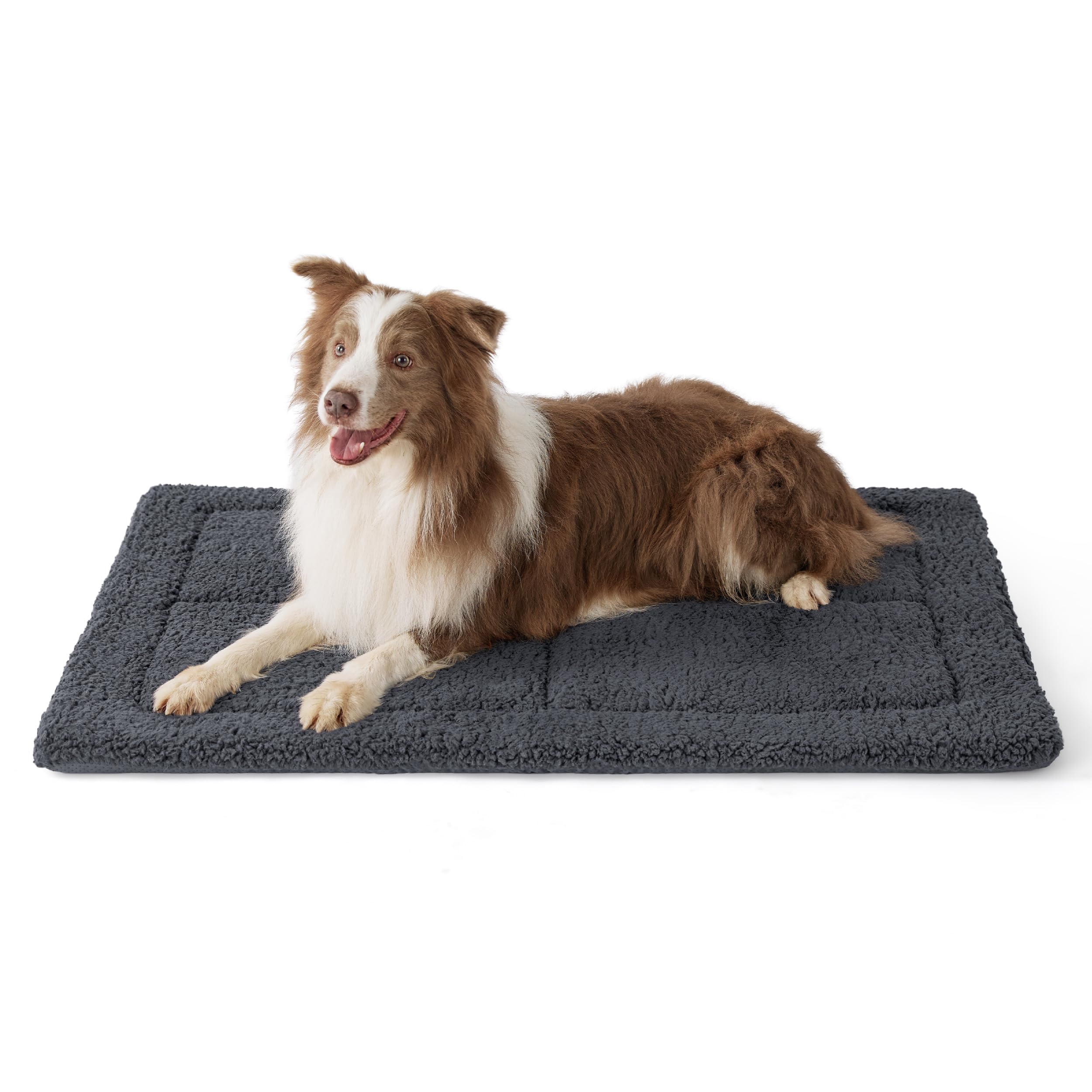 Bedsure washable dog crate bed for large dogs with soft foam floor for cozy lounging