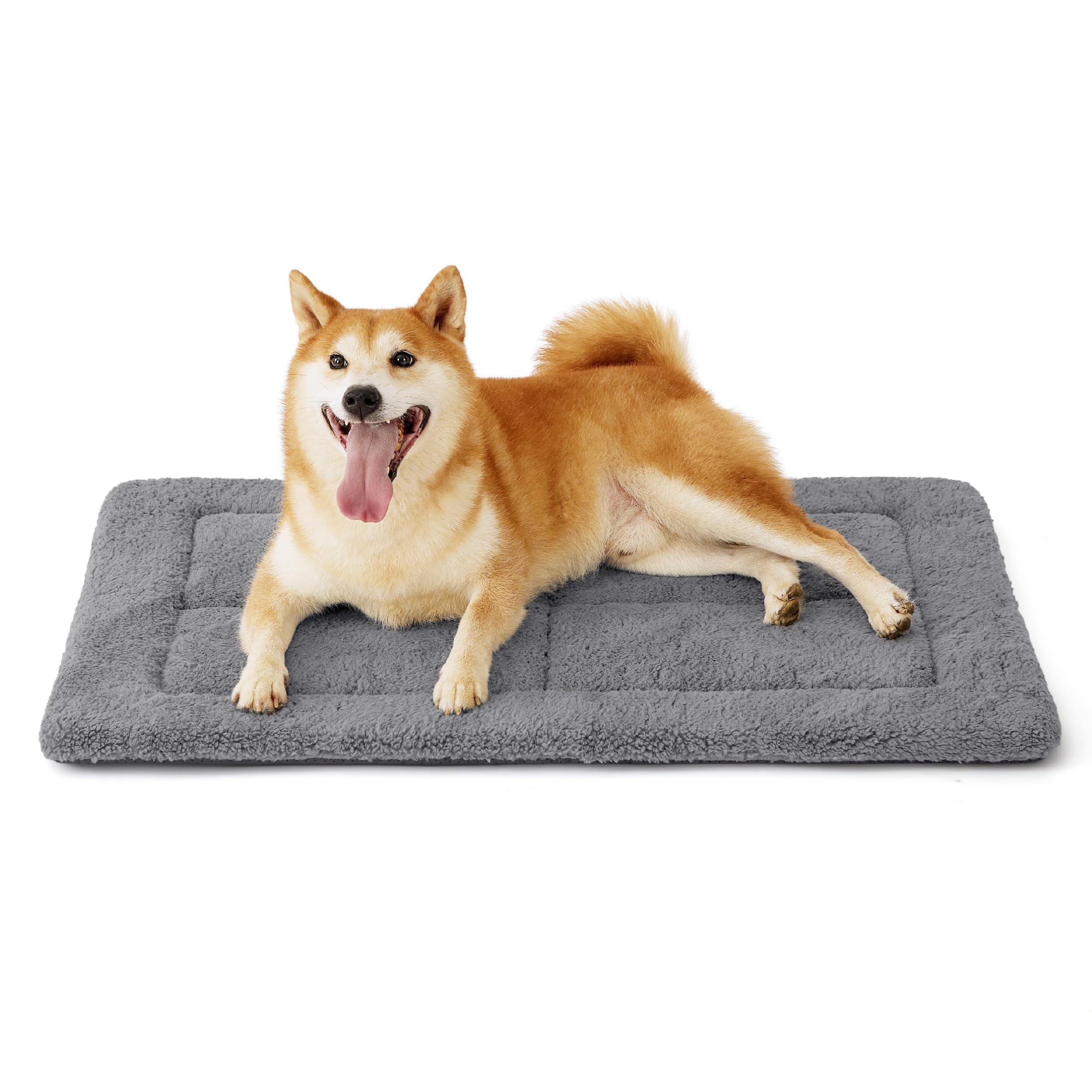 Bedsure washable dog crate bed inside a large crate for big dogs