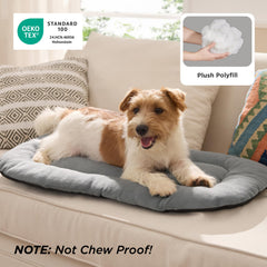 Bedsure anti-slip bottom keeps mat securely in place inside the crate