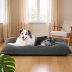 Bedsure washable XL dog bed with anti-slip bottom for crate security.