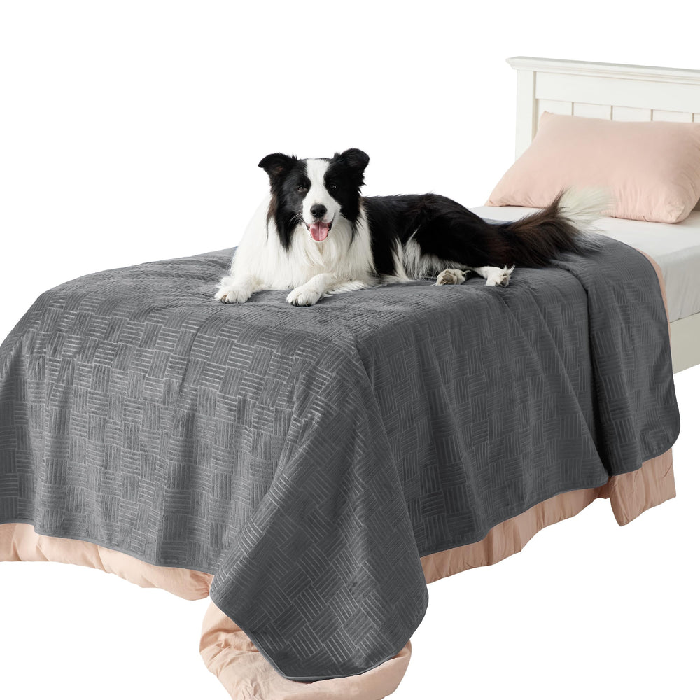 Bedsure protector shown on couch and chair for easy care.