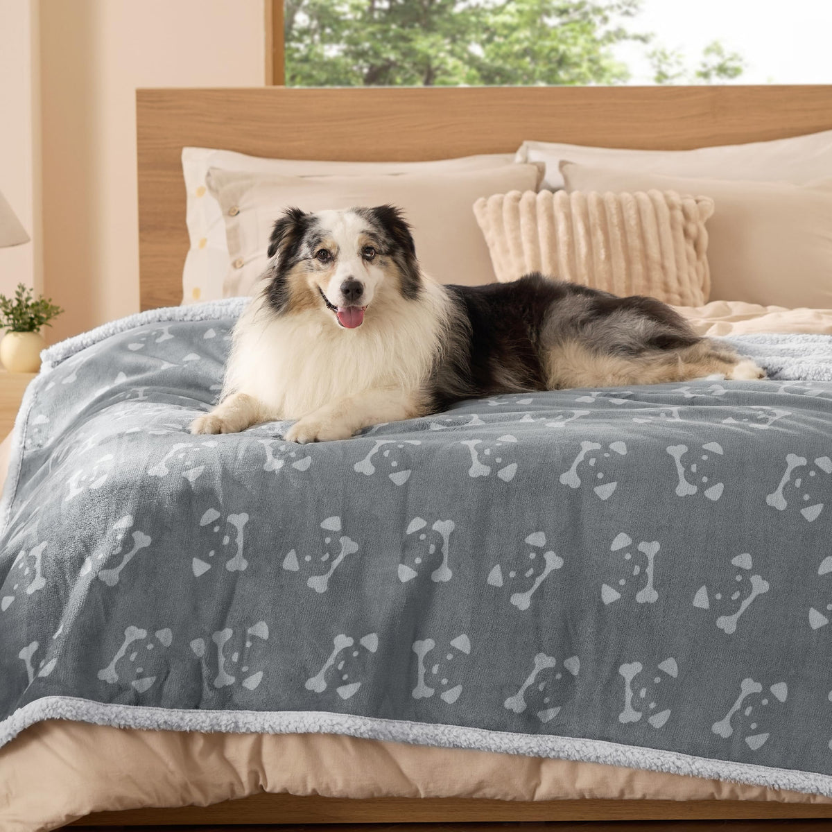 Bedsure waterproof blanket on sofa protects furniture from spills and accidents