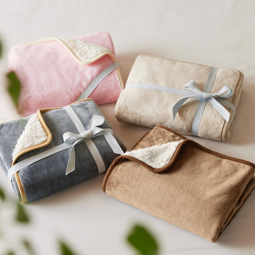 Bedsure cream color blanket complements bedrooms and living spaces.