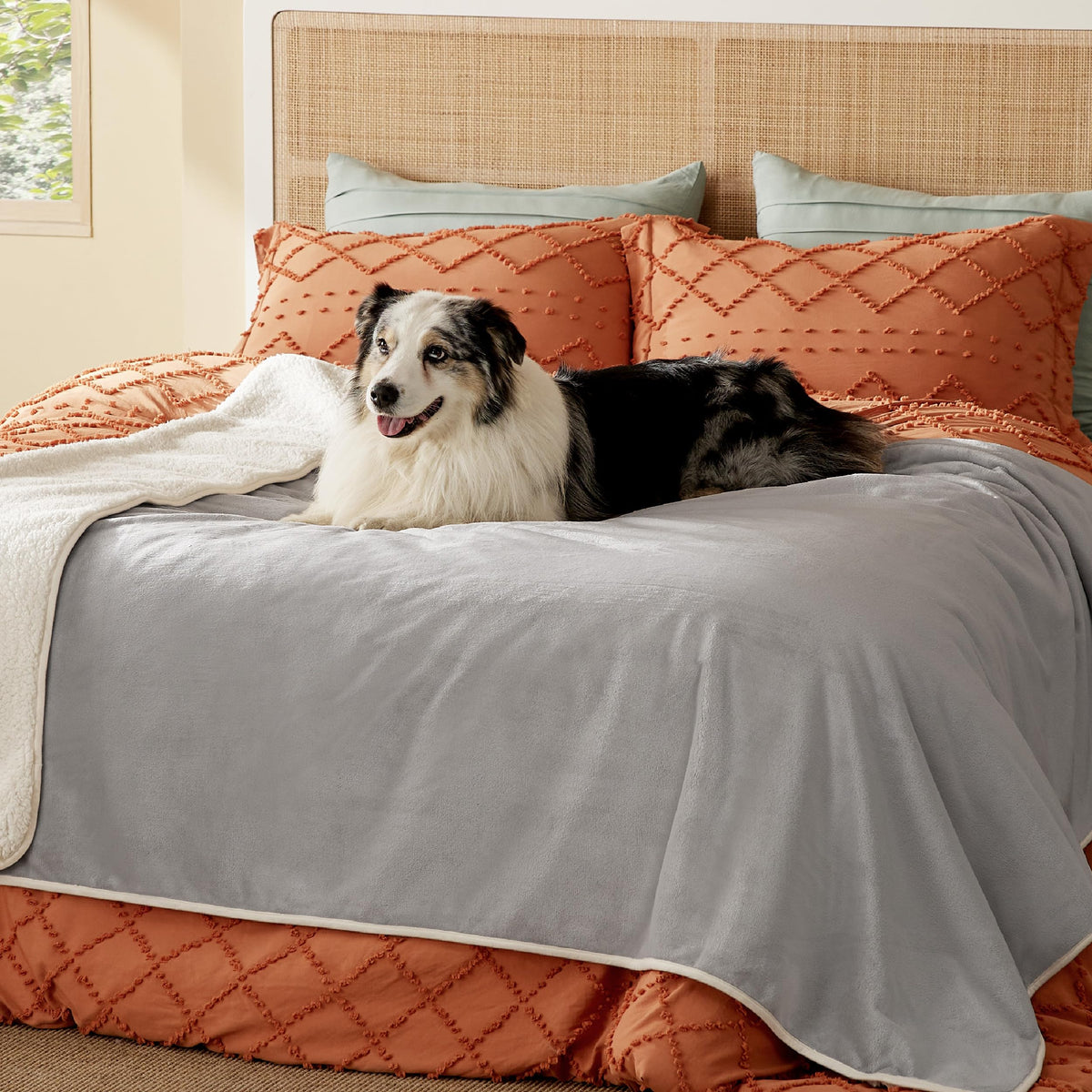 Bedsure waterproof blanket ideal for dog bed use to protect furniture.