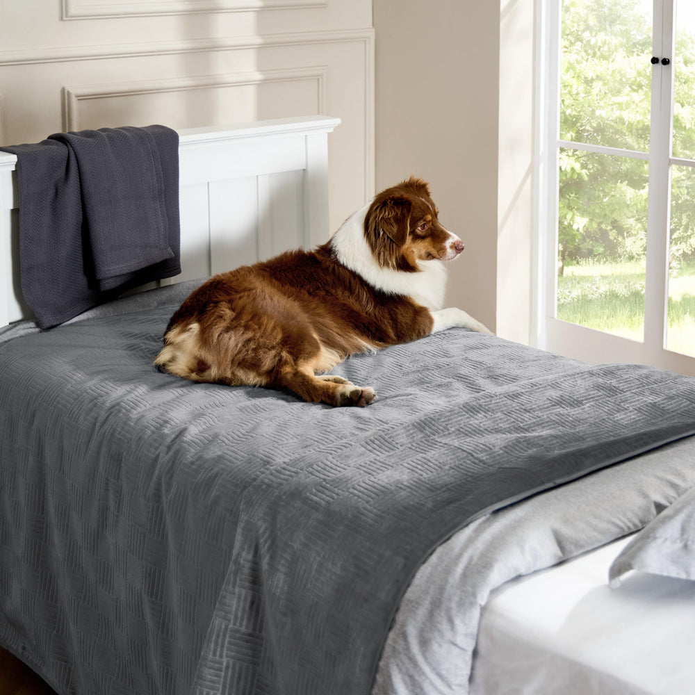 Bedsure lightweight, portable couch cover ideal for travel and storage.