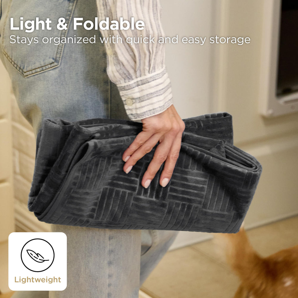 Bedsure machine washable couch cover at 86 degrees for easy care.