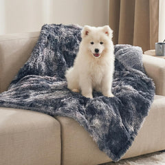 Bedsure waterproof dog blanket with soft-sherpa for cozy couch comfort