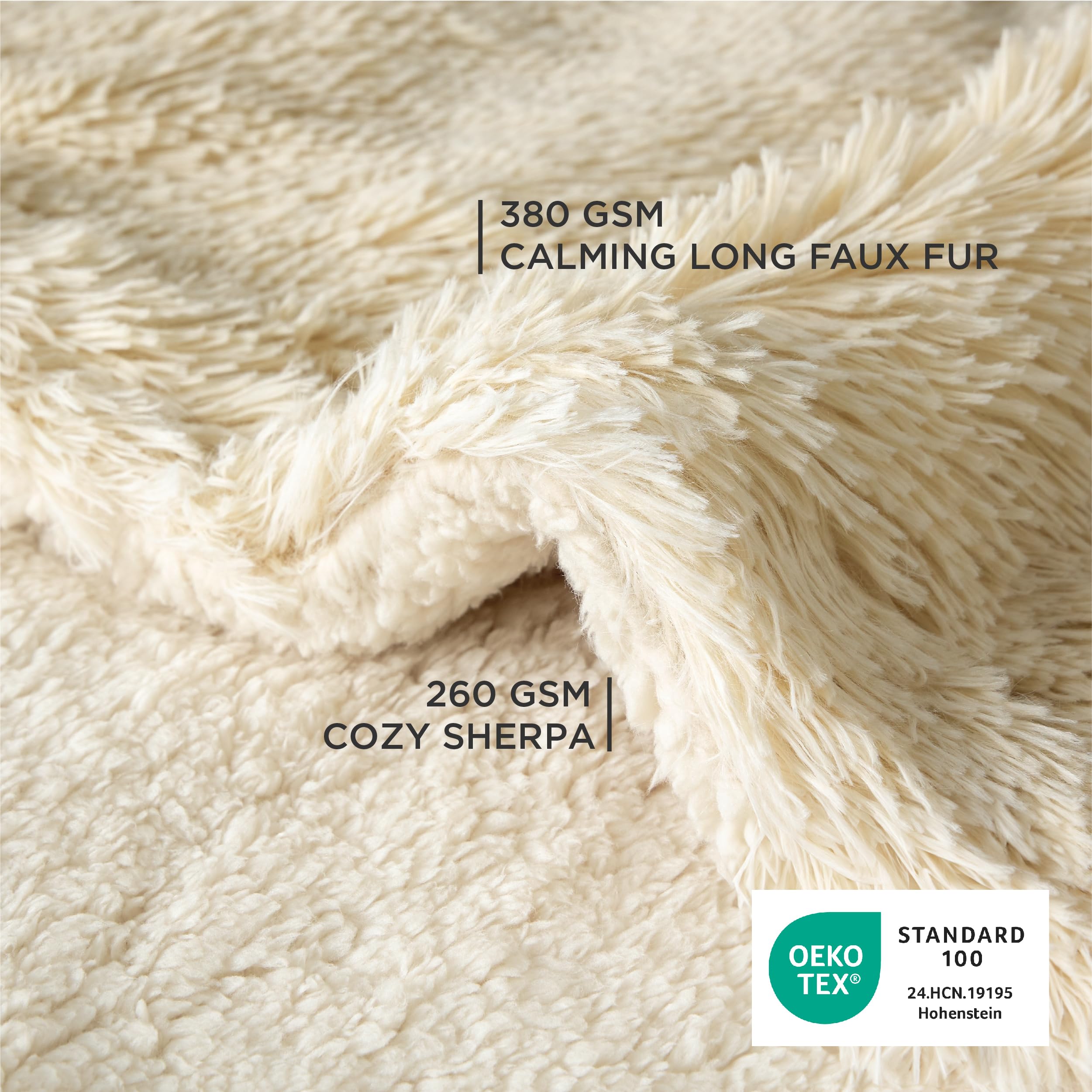 Bedsure waterproof inner lining prevents leaks while pets rest