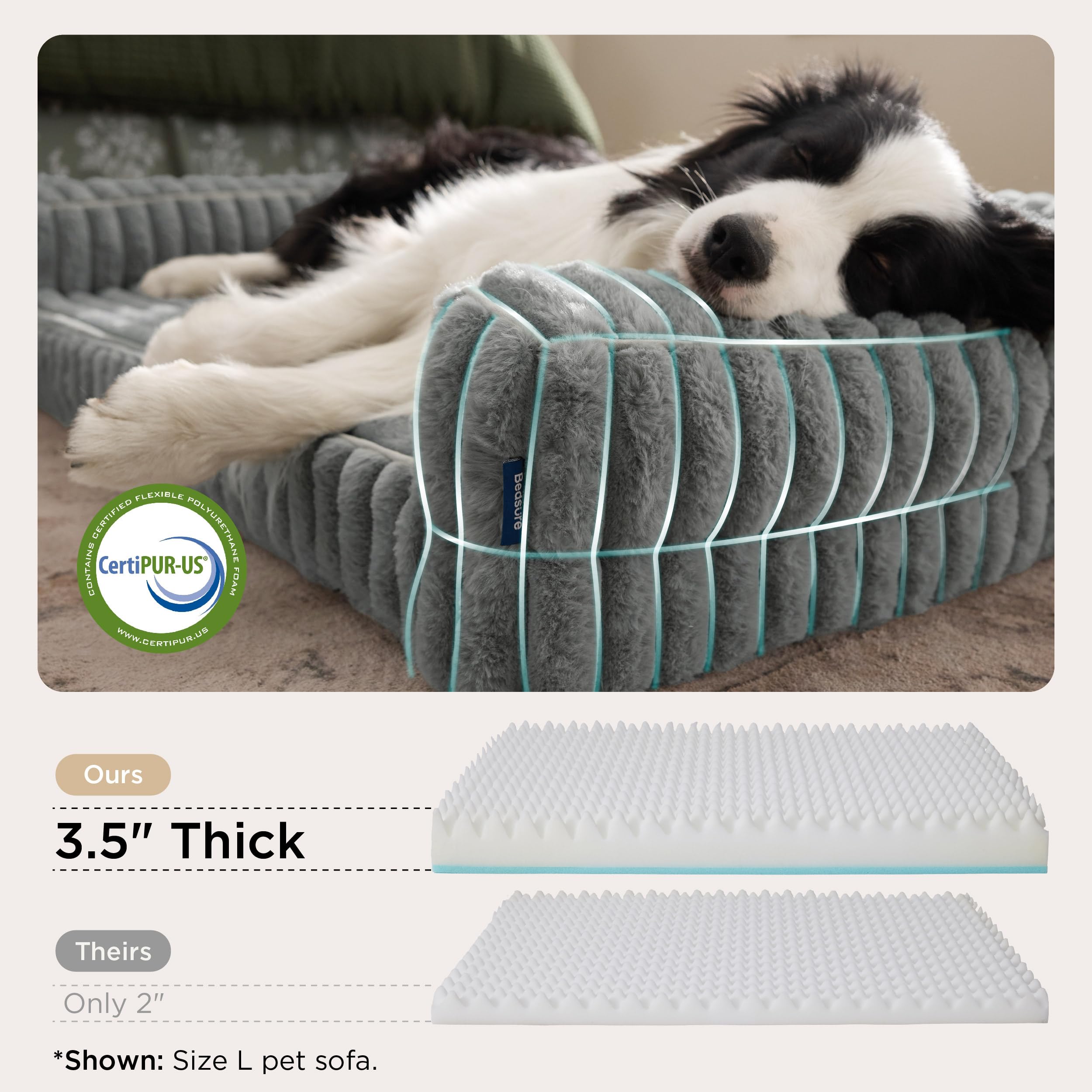 Bedsure waterproof lining protects against spills, keeping the bed fresh after outdoor adventures.